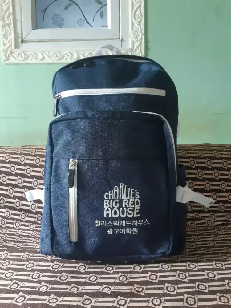 Teloche bagpack/tas ransel sekolah/kuliah/kerja preloved tjap karoeng