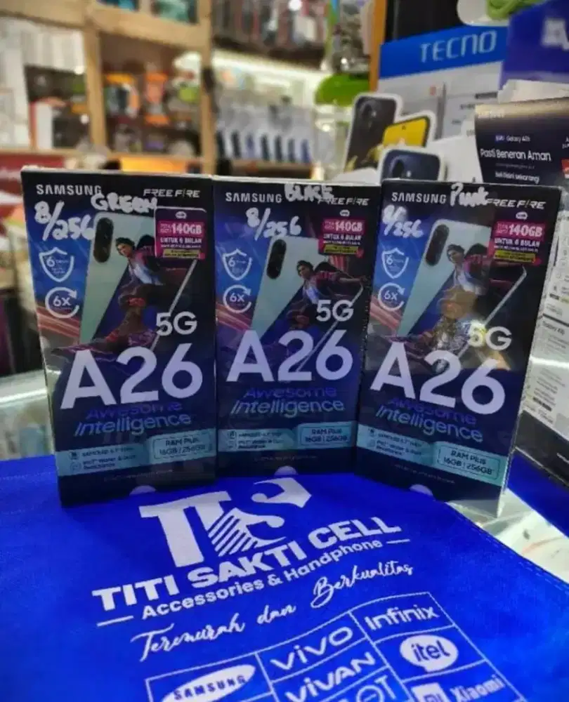 Samsung a26 5G 8/256 garansi resmi segel new