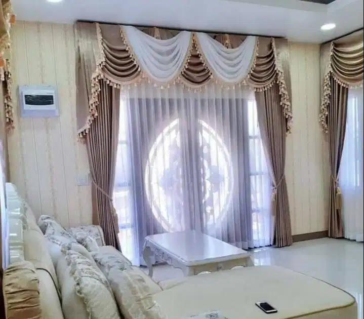 Jasa Tirai Gorden Jendela Gordyn Mewah Hordeng Model Terbaru Murah