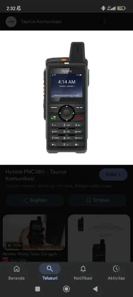 Jual HT Hyteria pnc 380