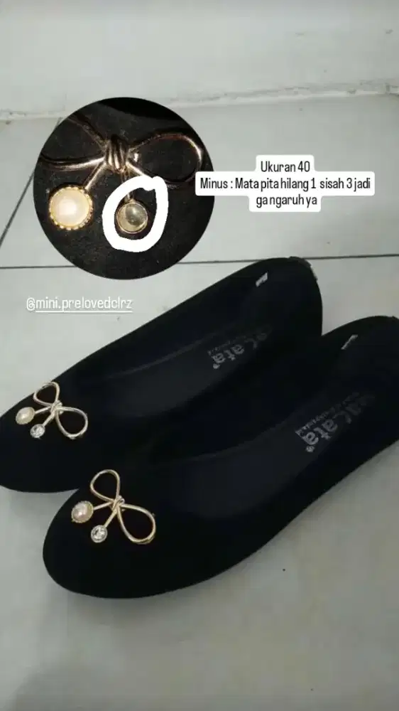 Prelovedbyclaraz|| Flatshoes Black panda