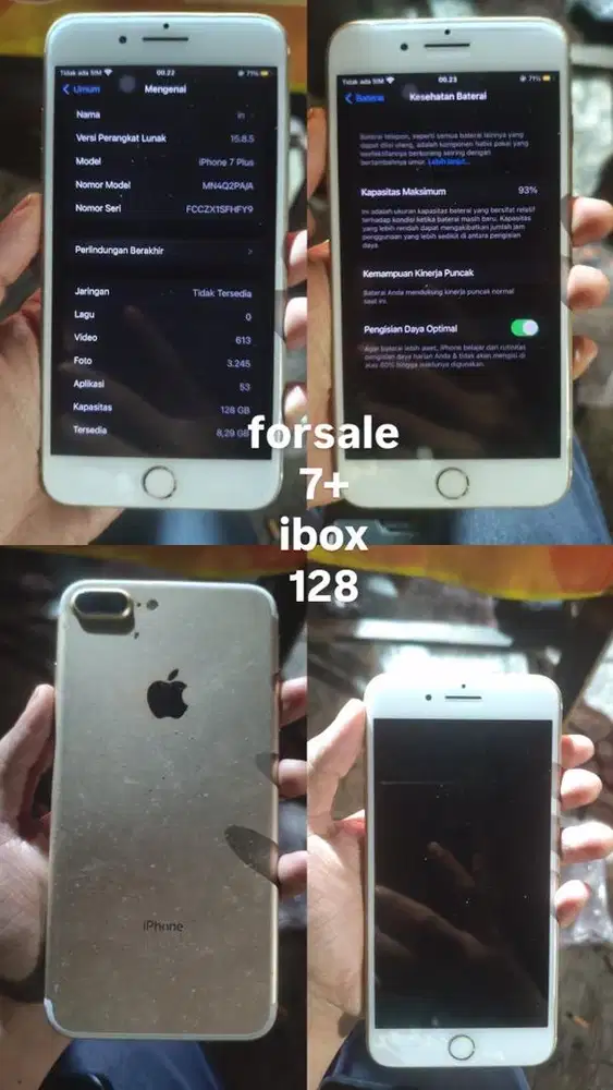 Iphone 7+ ibox 128gb