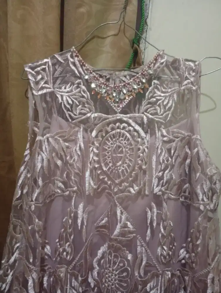 Dress pink brokat jual BU