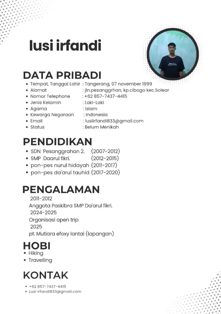 Cari kerjaan tapi minim persyaratan