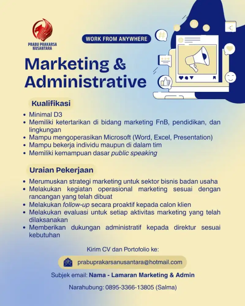 Marketing & Admin