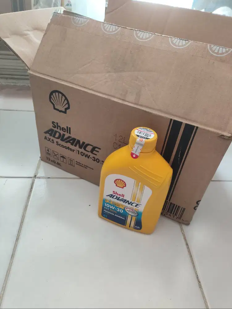 oli mesin shell 10w-30 matic ax5 0.8lt. original