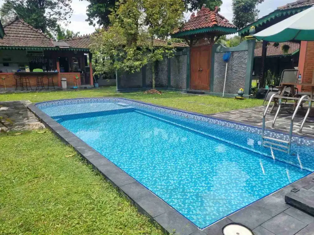 VILLA CANTIK VIEW MERAPI DI TURI HARGA NEGO SAMPAI JADI