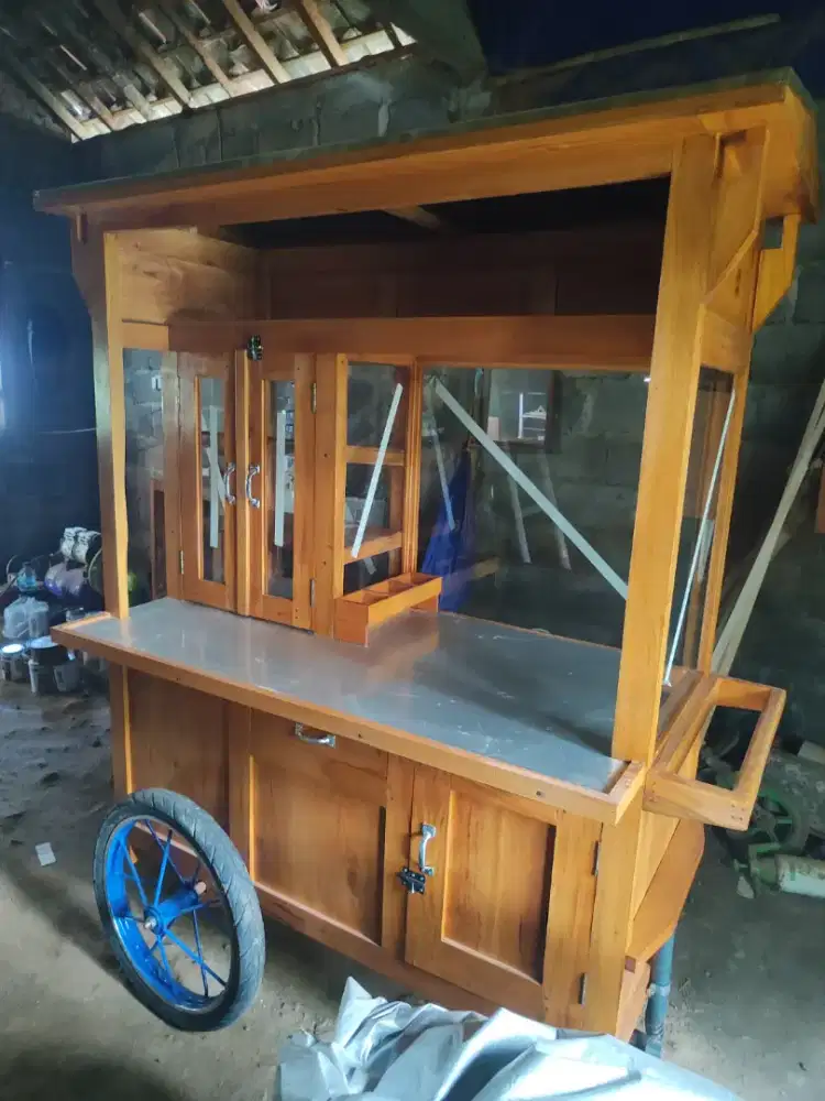 Gerobak Angkringan Bakso Mie Ayam PeceL Bubur Sate Martabak Ronde dlL