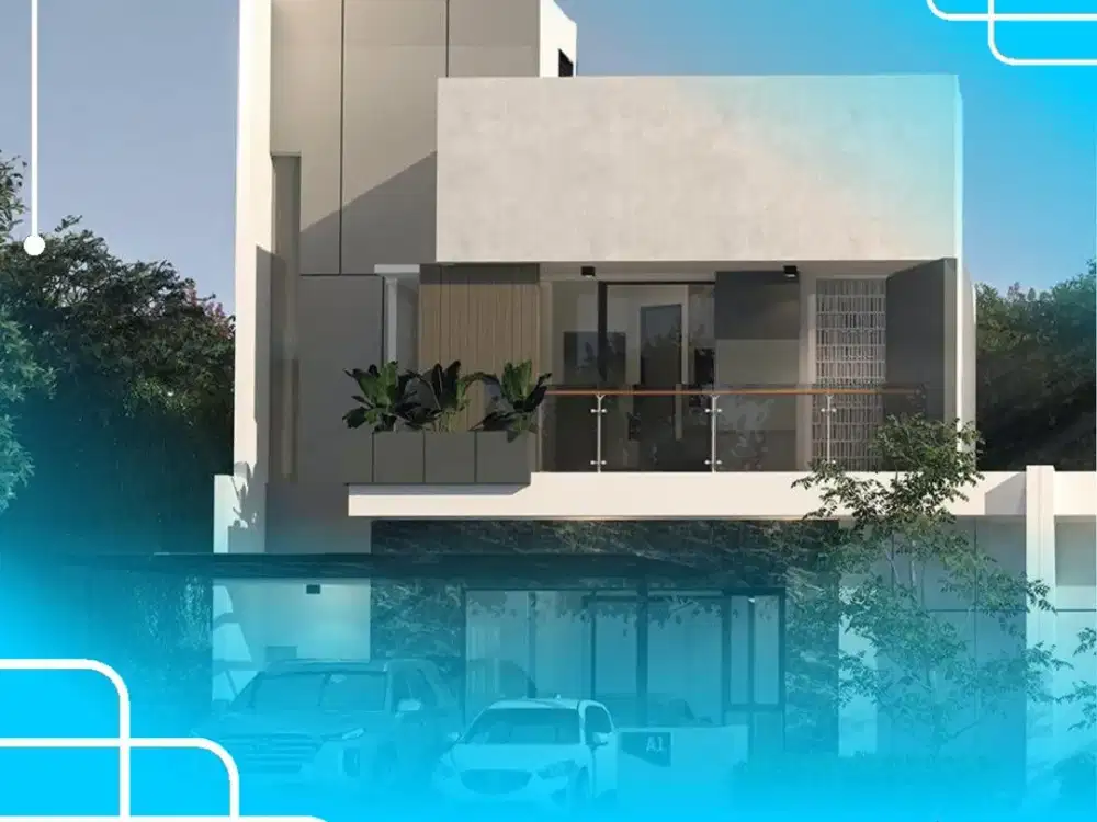 Rumah Dijual Di Cisitu Dago Coblong Kota Bandung 2 Lantai +Rooftop MEWAH Murah