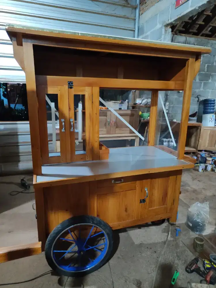 Gerobak Angkringan Bakso Mie Ayam PeceL Bubur Sate Martabak Ronde dlL