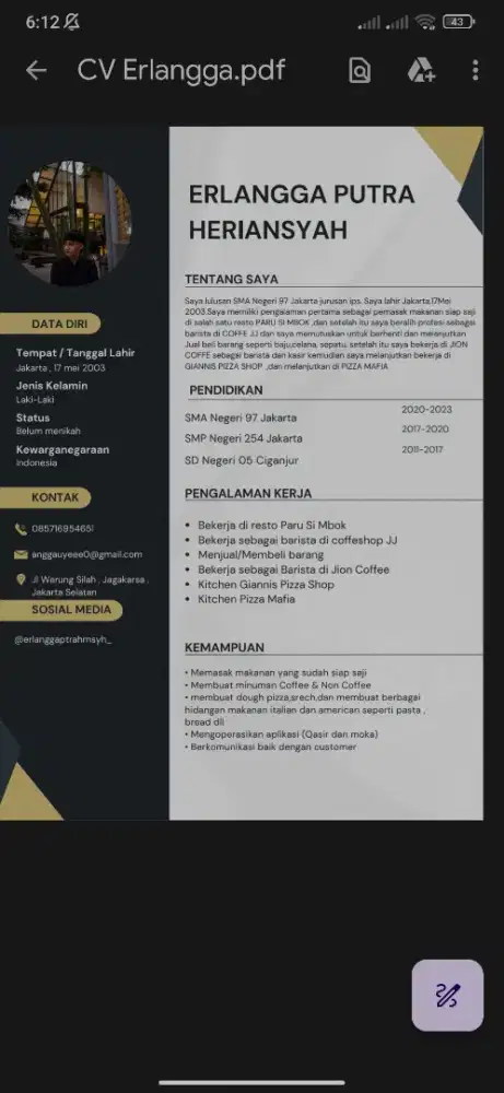 mencari lowongan pekerjaan