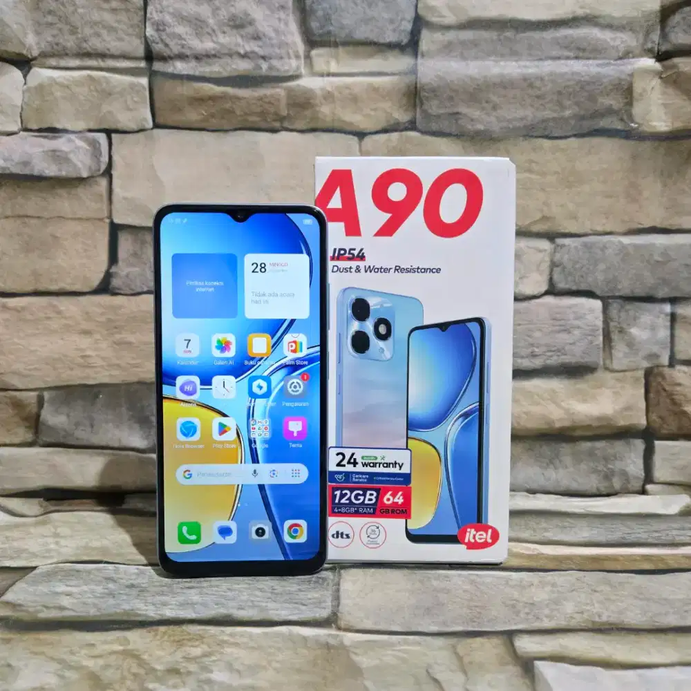Itel A90 4/64 4G Fullset Segel Normal Mulus 98%Garansi resmi