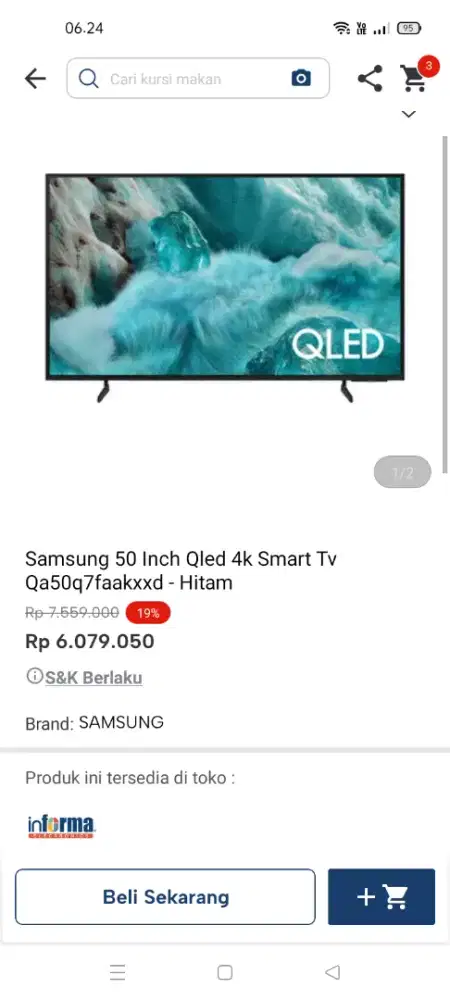 Samsung  50inc QLED