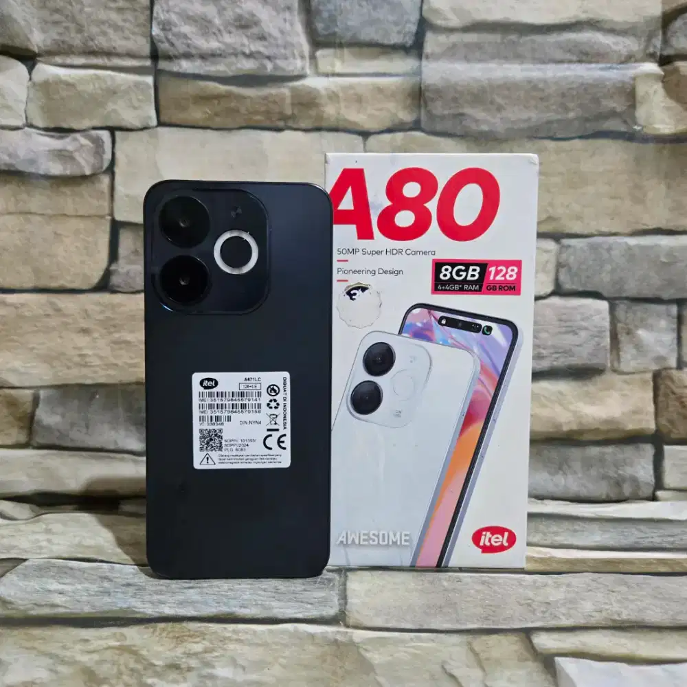 Itel A80 4/128 4G Fullset Segel Normal Mulus 95%