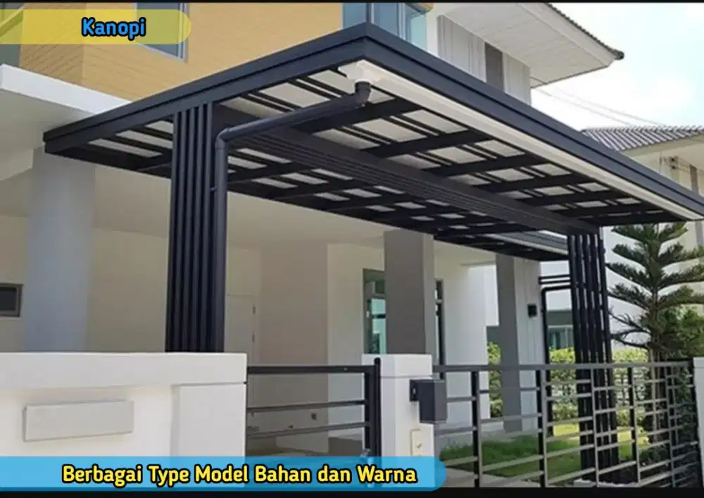 Kanopi Carport Halaman Rumah Toko Galeri Kantor Bank Dealer Bengkel