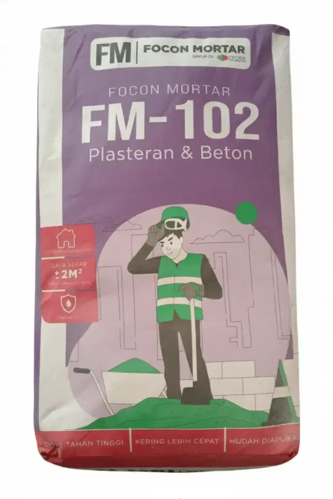 Plesteran Dan Acian Merk Focon 40 kg