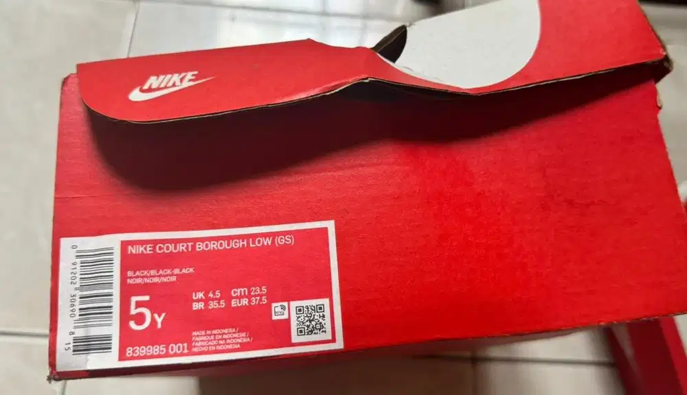 Sepatu Sekolah Original Nike Court Low