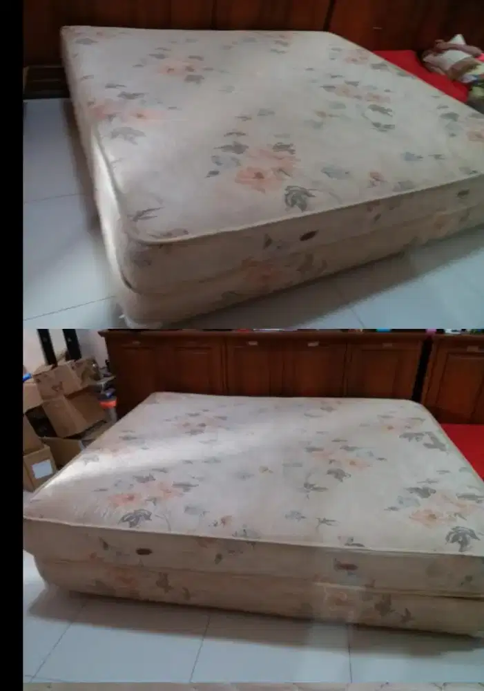 KASUR SPRING BED AIRLAND BEKAS UKURAN 200X200 KONDISI BAIK