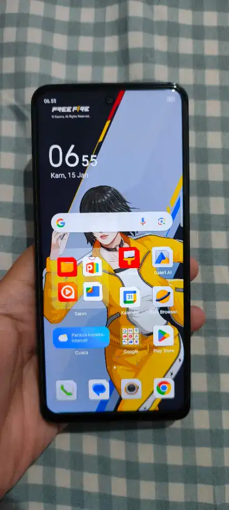 Tecno Pova 5 warna biru 8/256gb