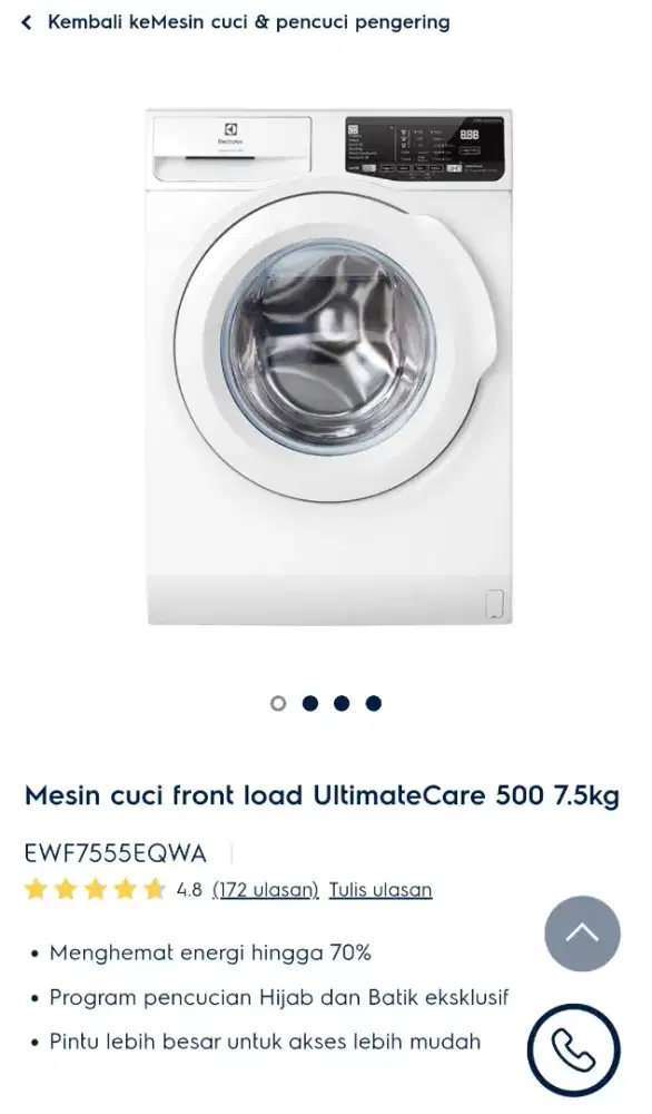 Mesin Cuci Electrolux UltraEco 500