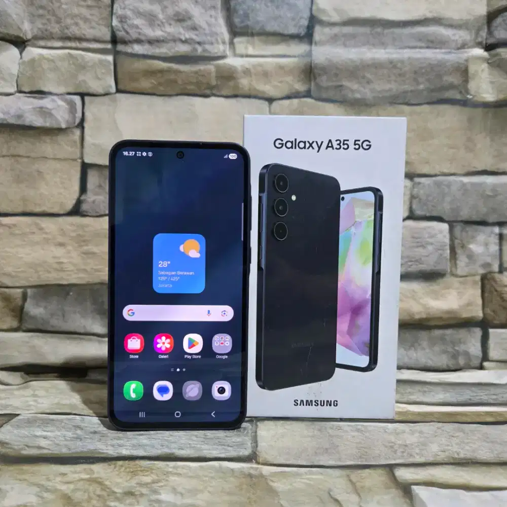 Samsung A35 5G 8/256 Fullset Segel Normal Mulus 98%,Garansi Resmi