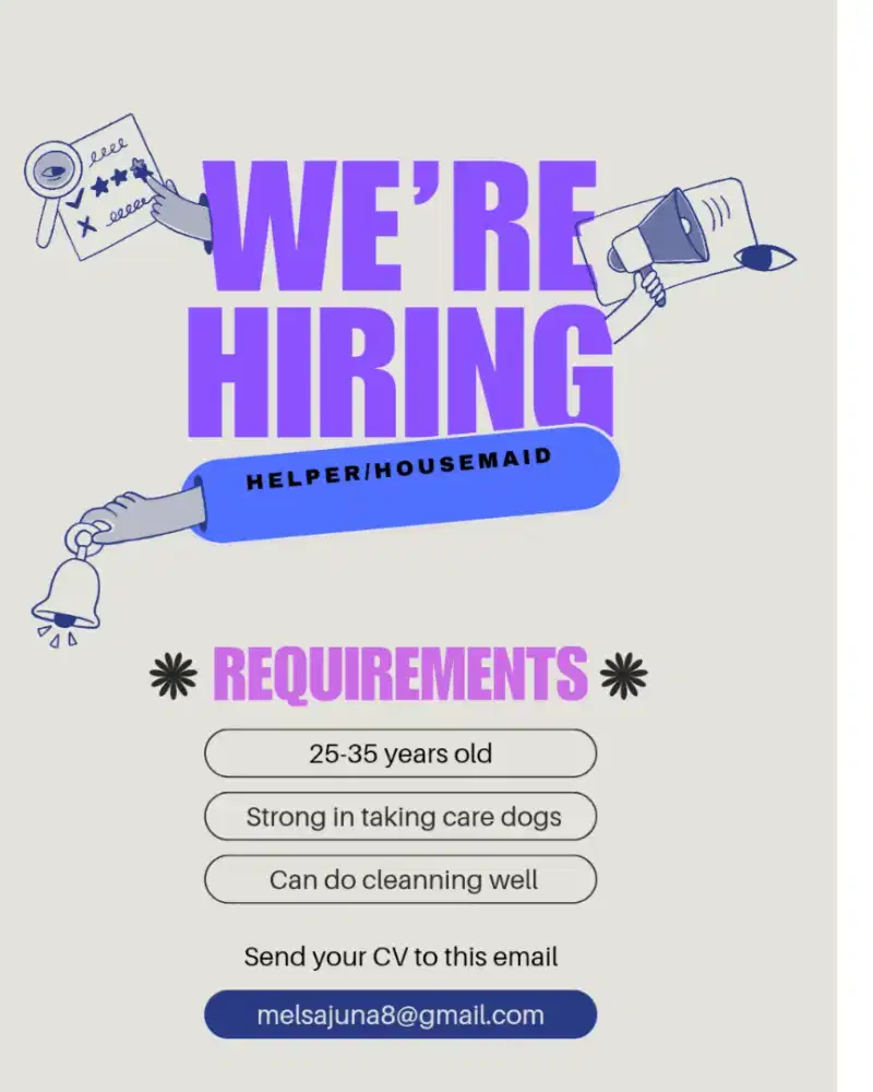 Lowongan kerja helper