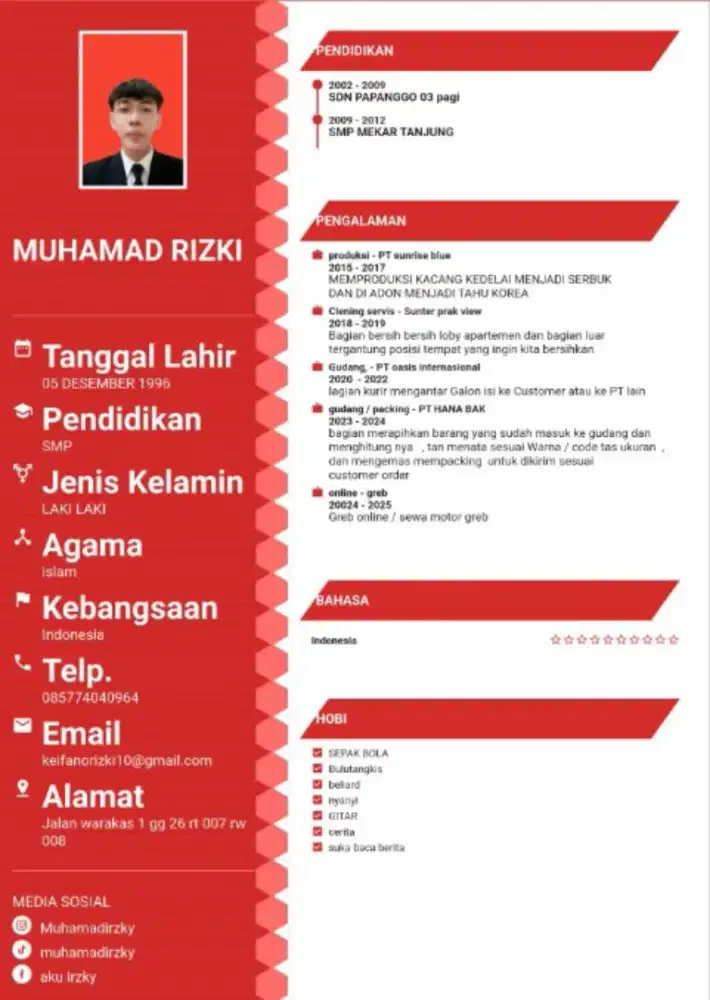 INFO LOKER YG SEDIA MES