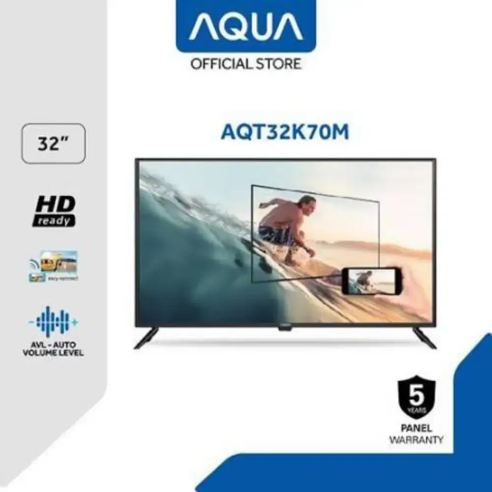 AQUA Japan LED TV DIGITAL Miracast TV AQT32K70M USB Movie HD HDMI