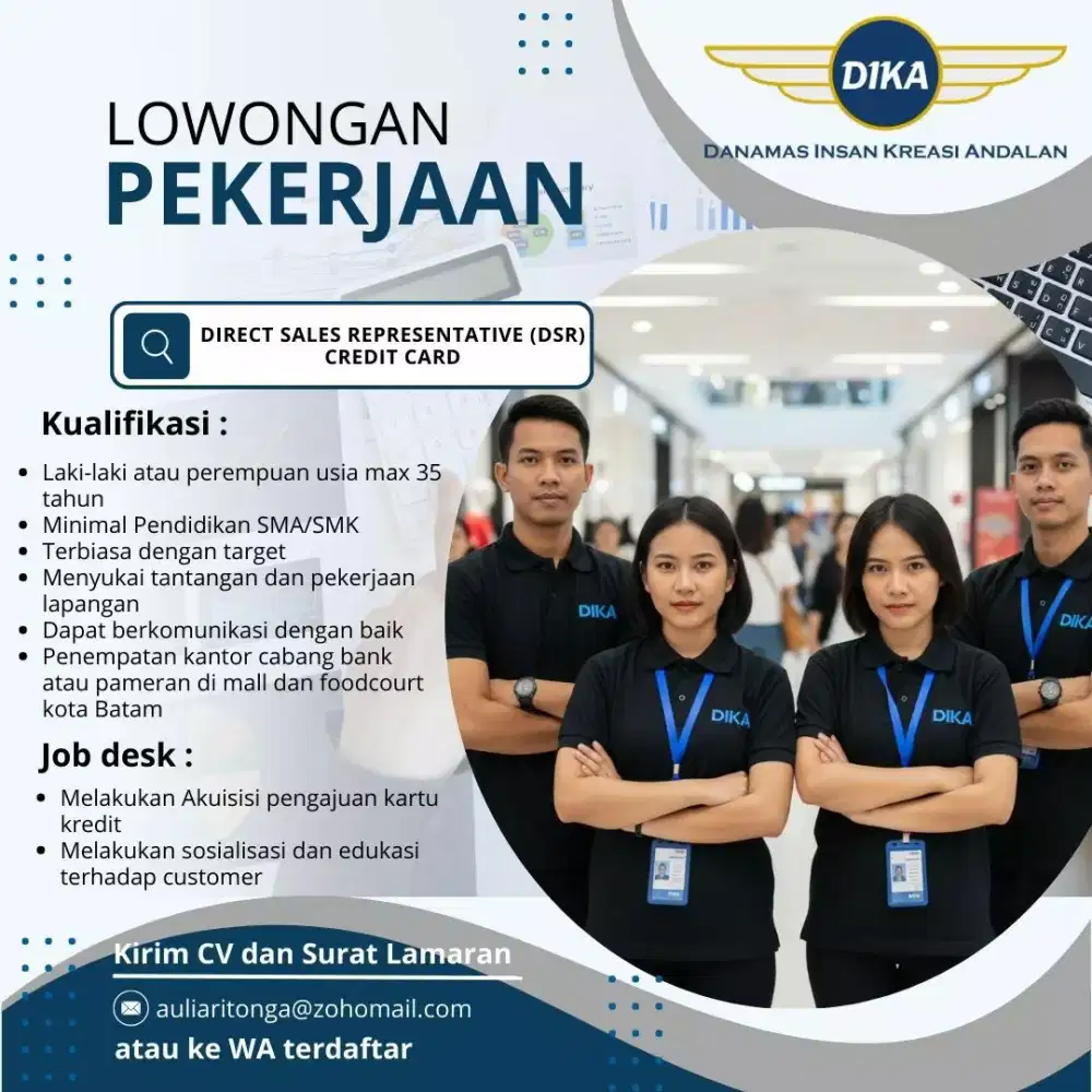 Direct Sales Representative (DSR) Credit Card Batam