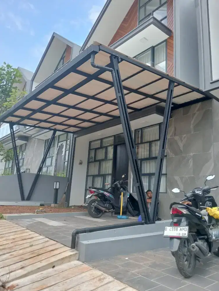 Kanopi bajaringan tiang v