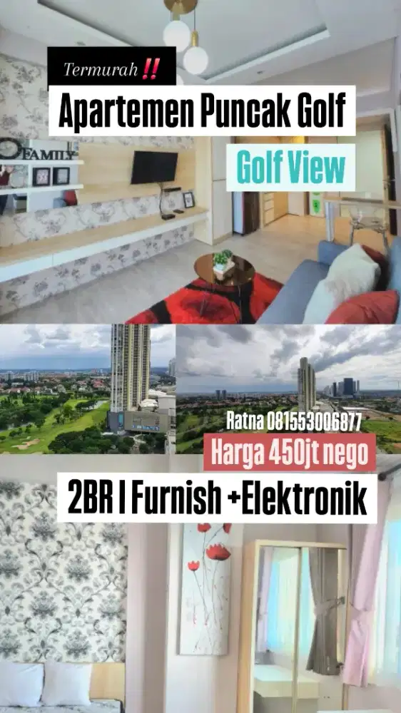 Dijual ApartemenPuncak Bukit Golf Long Golf View