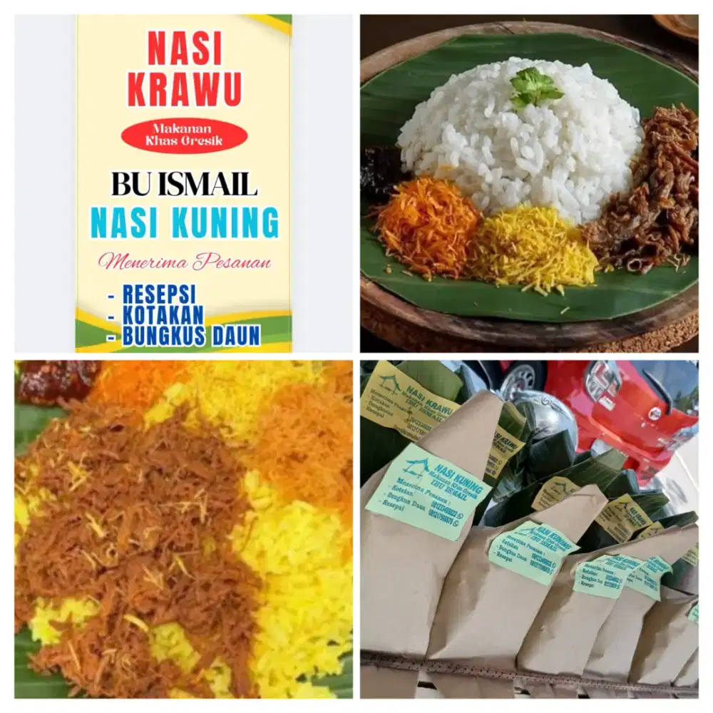 Nasi Krawu Dan Nasi Kuning ibu.Ismail