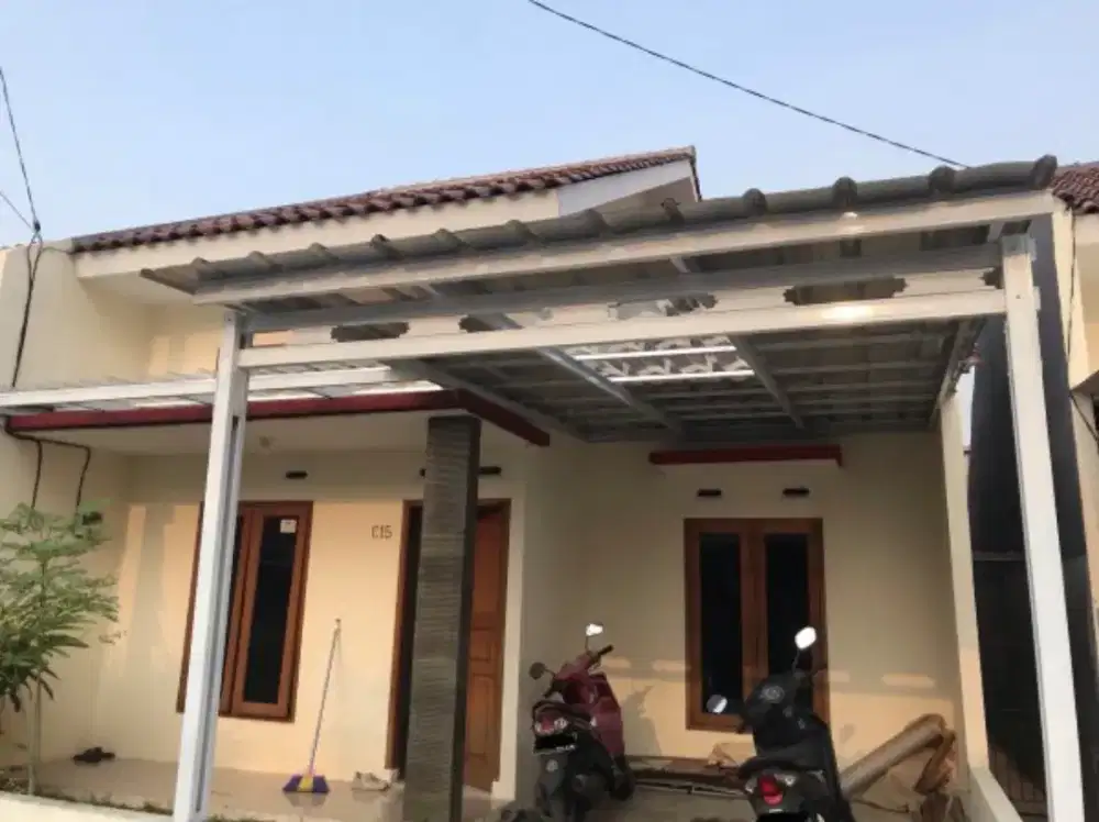 Kanopi baja ringan atap alderon, spandek pasir dan polos