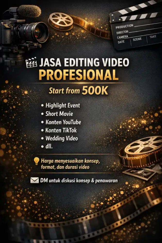JASA EDITING VIDEO PROFESIONAL
Start from 500K