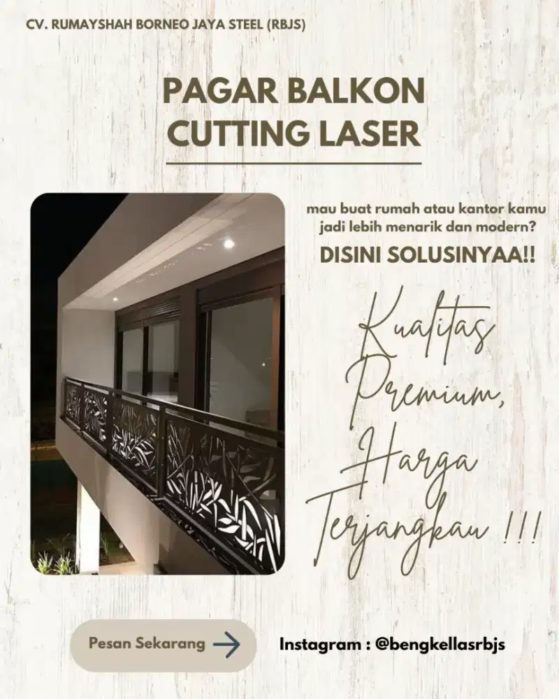 PAGAR BALKON CUTTING LASER