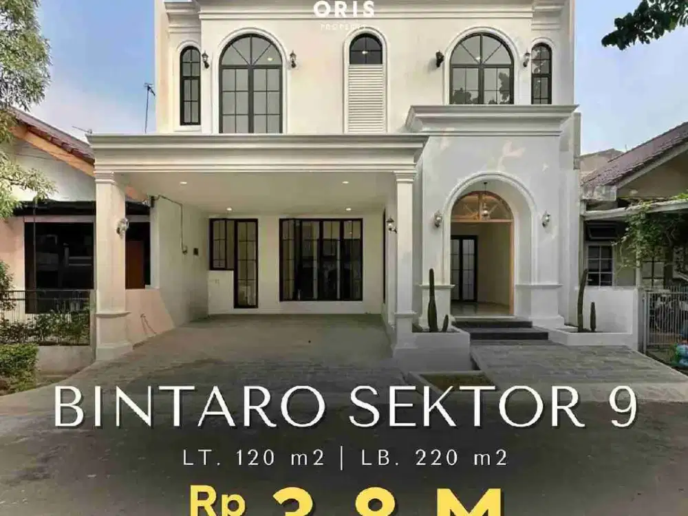 Rumah Brand New American Classic Dlm Cluster Di Bintaro Jaya 9 Tangsel