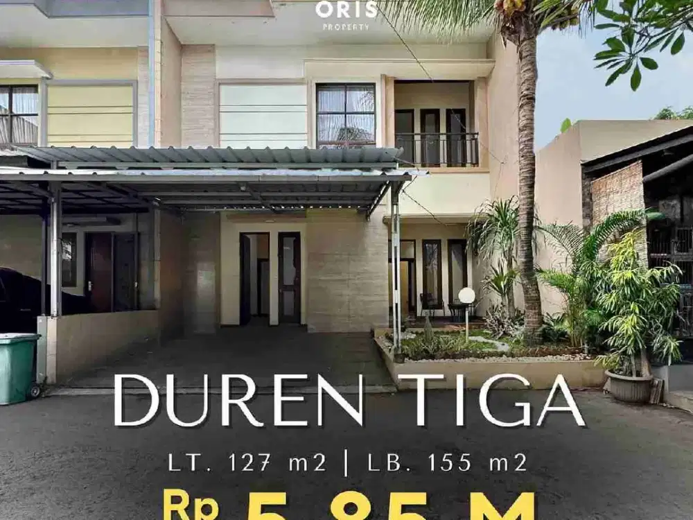 Rumah Cantik Furnished Dlm Cluster di Durentiga Jakarta Selatan