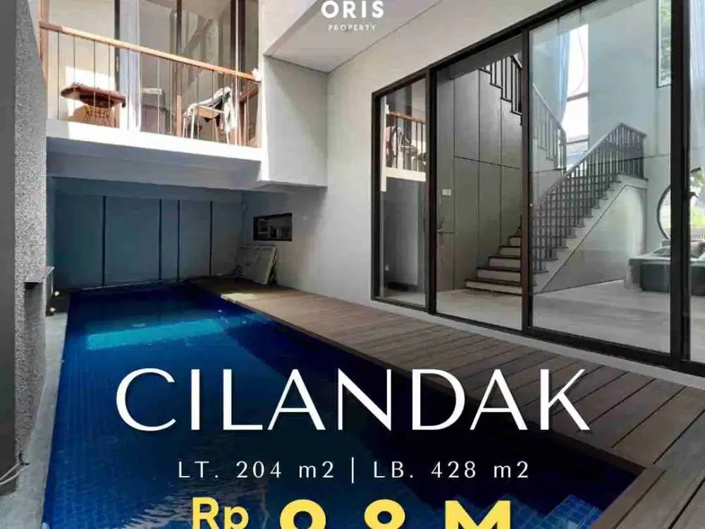 Ruman Brand New  Ada Pool Furnished di Cilandak  Jakarta  Selatan