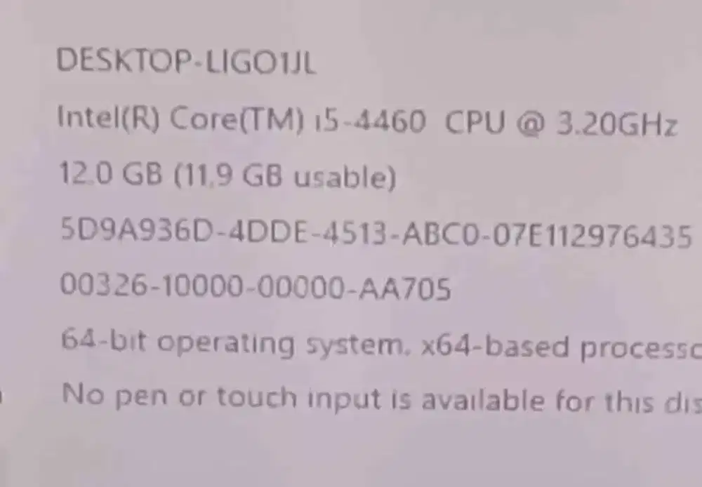 komputer i5-4460+12gb+SSD 128gb+VGA 2gb edit game fotocopy oke bosku