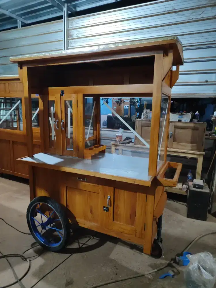 Gerobak Angkringan Bakso Mie Ayam PeceL Bubur Sate Martabak Ronde dlL