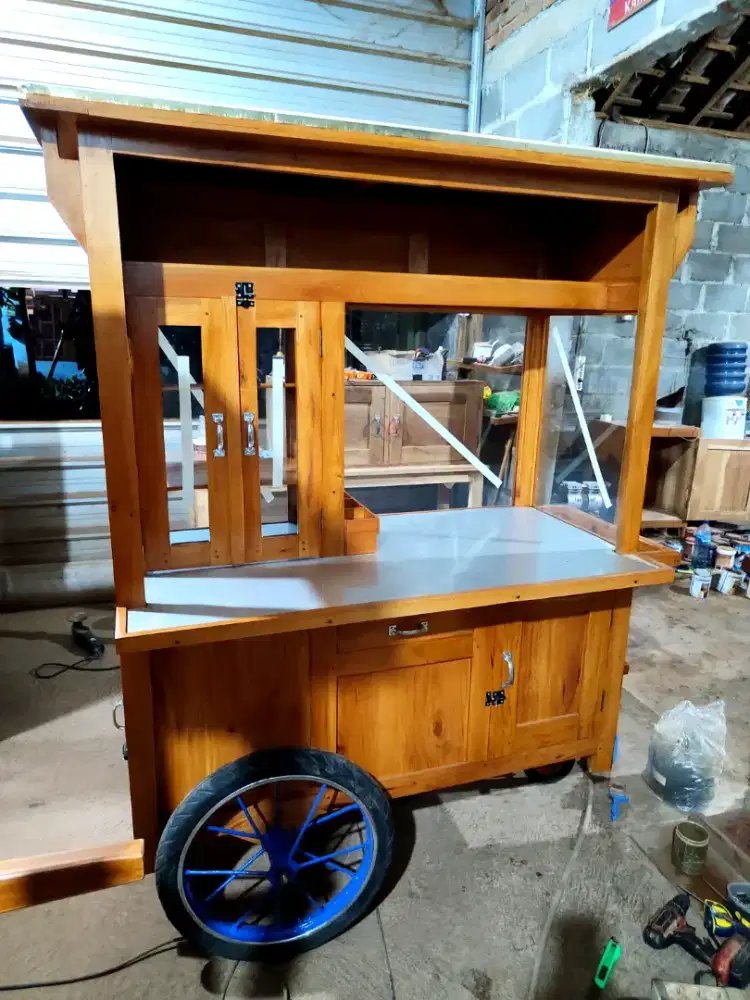 Gerobak Angkringan Bakso Mie Ayam PeceL Bubur Sate Martabak Ronde dlL