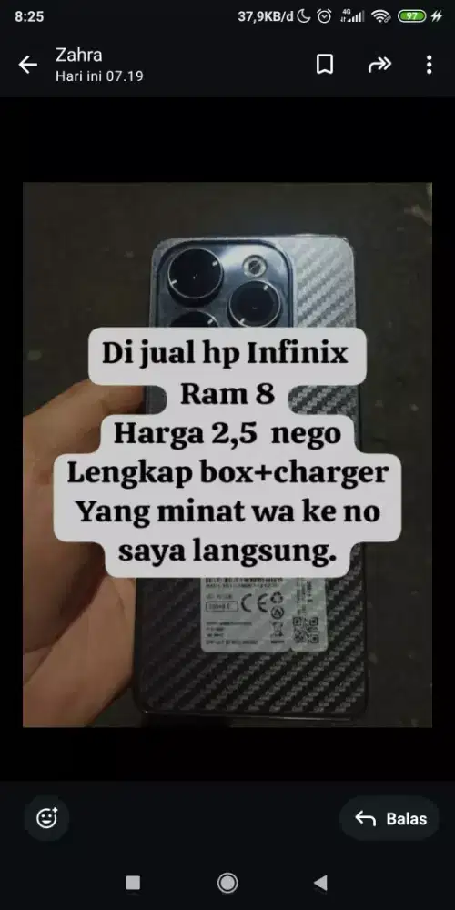 Jual Hp Infinix Ram 8