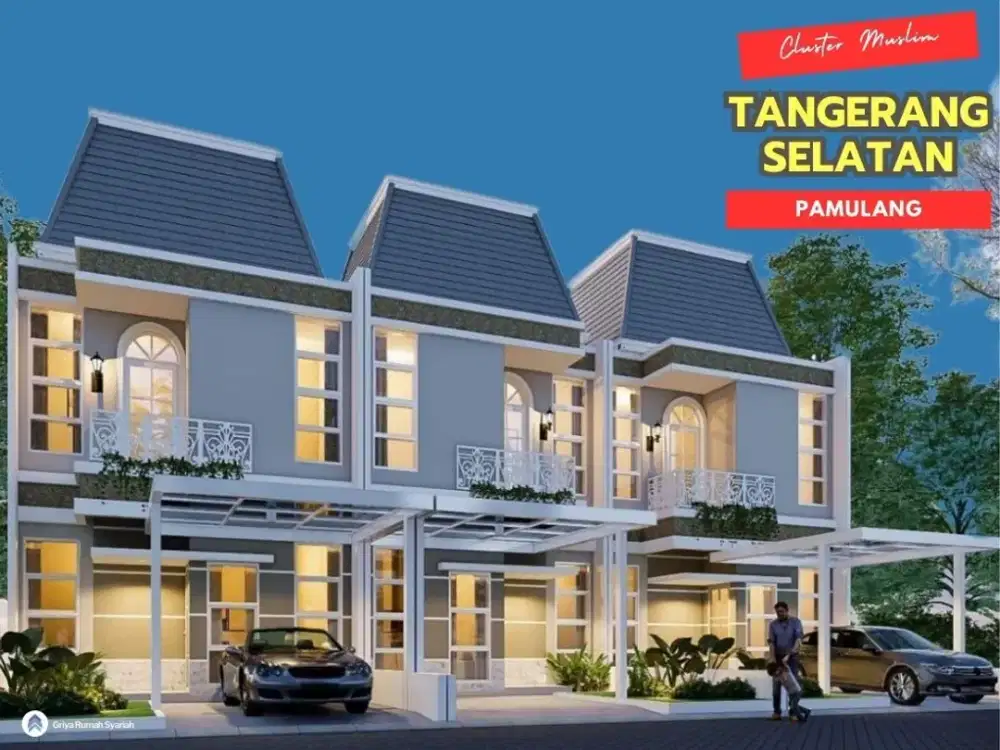 Dijual Rumah Syariah Pamulang Tangsel dekat Masjid, TOL, Mal , Kampus Unpam dan bebas banjir