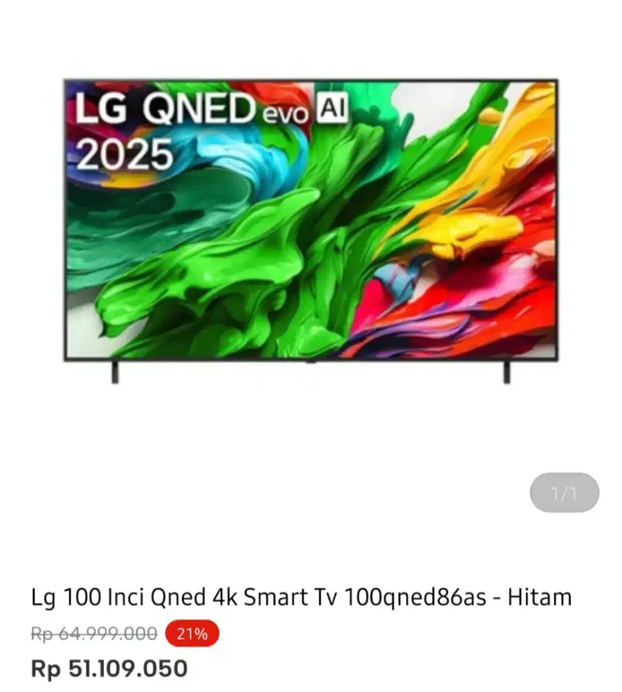 LG SMART TV 4K 100 INCI