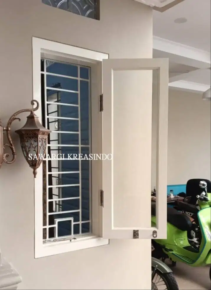 Menerima pasang pintu teralis kasa nyamuk / teralis jendela minimalis