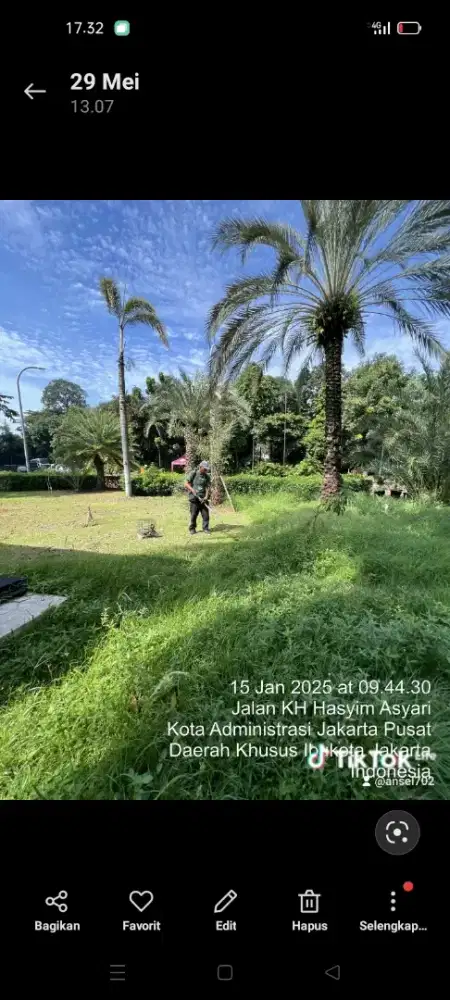 MENERIMA PEMOTONGAN RUMPUT DAN PERAWATAN TAMAN