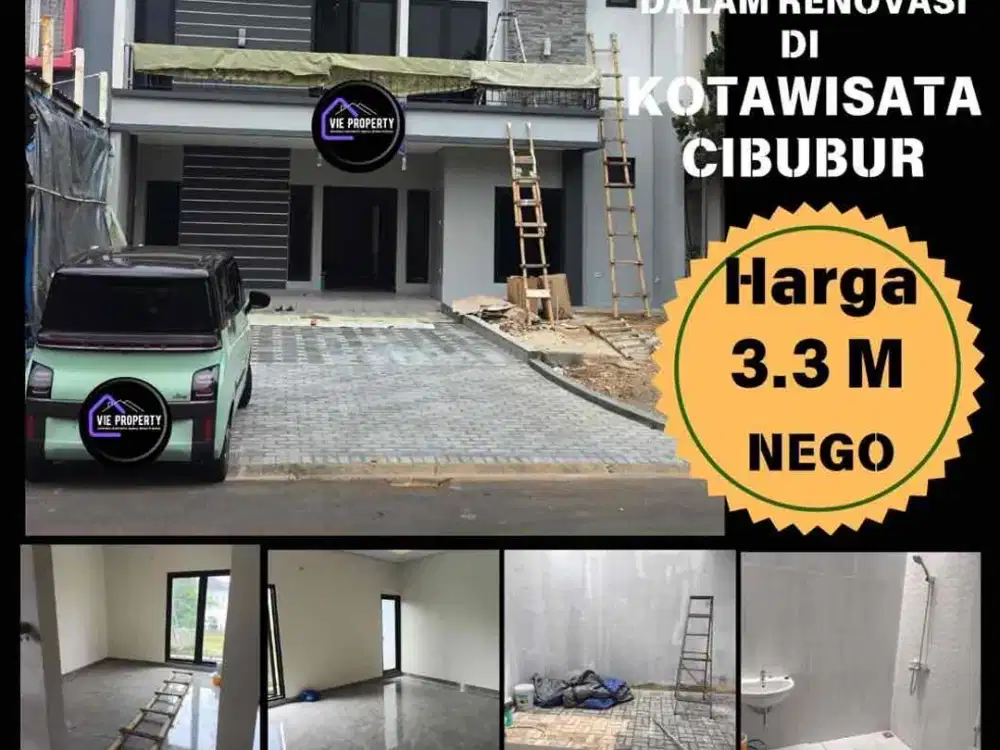 Dijual Rumah Mewah Baru Renov Siap Huni di Kota wisata Cibubur