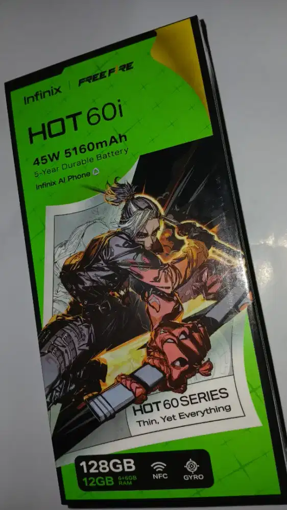 infinix hot 60i - color shadow blue varian 6/128GB