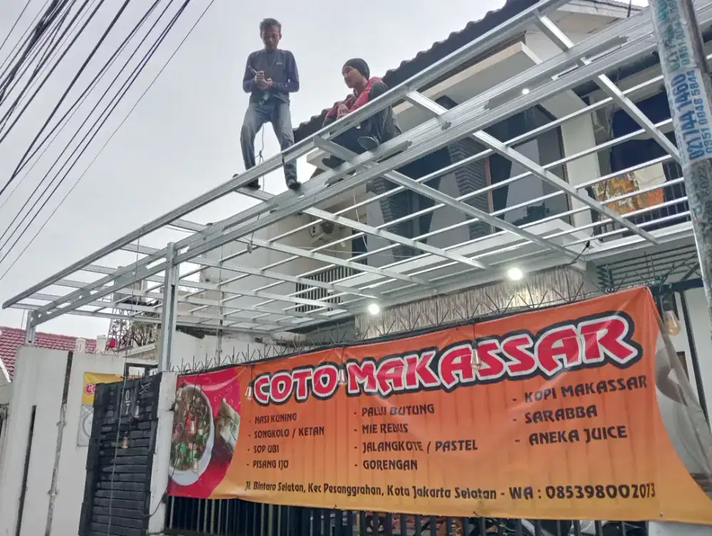 Kanopi bajaringan kokoh dan kuat
