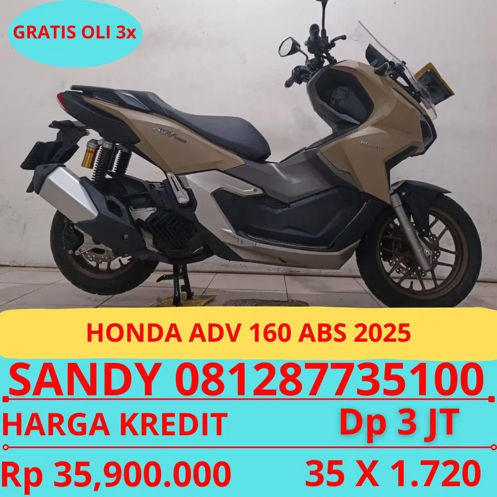 HONDA ADV 160 ABS 2025 DP MURAH 3 JUTA GUYSS